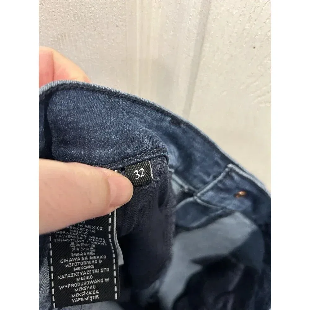 7 For All Mankind b(air) Ripped Knee Kick Flare Destroy Jeans Sz 32‎ - Image 10