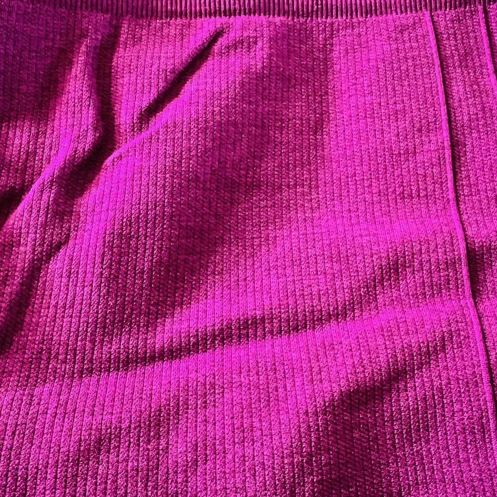 LULULEMON ATHLETICA Heathered Regal Plum In The Flow Crop II Leggings - US 8 - Image 4