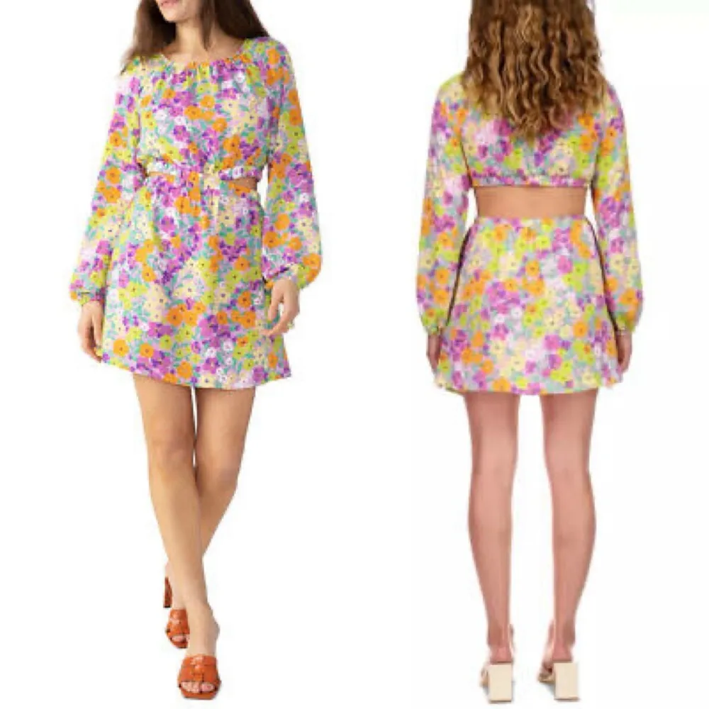 Sanctuary Blouson Sleeve Floral Cut-Out Dress, NWT, Size S, Retail $129 - Image 3