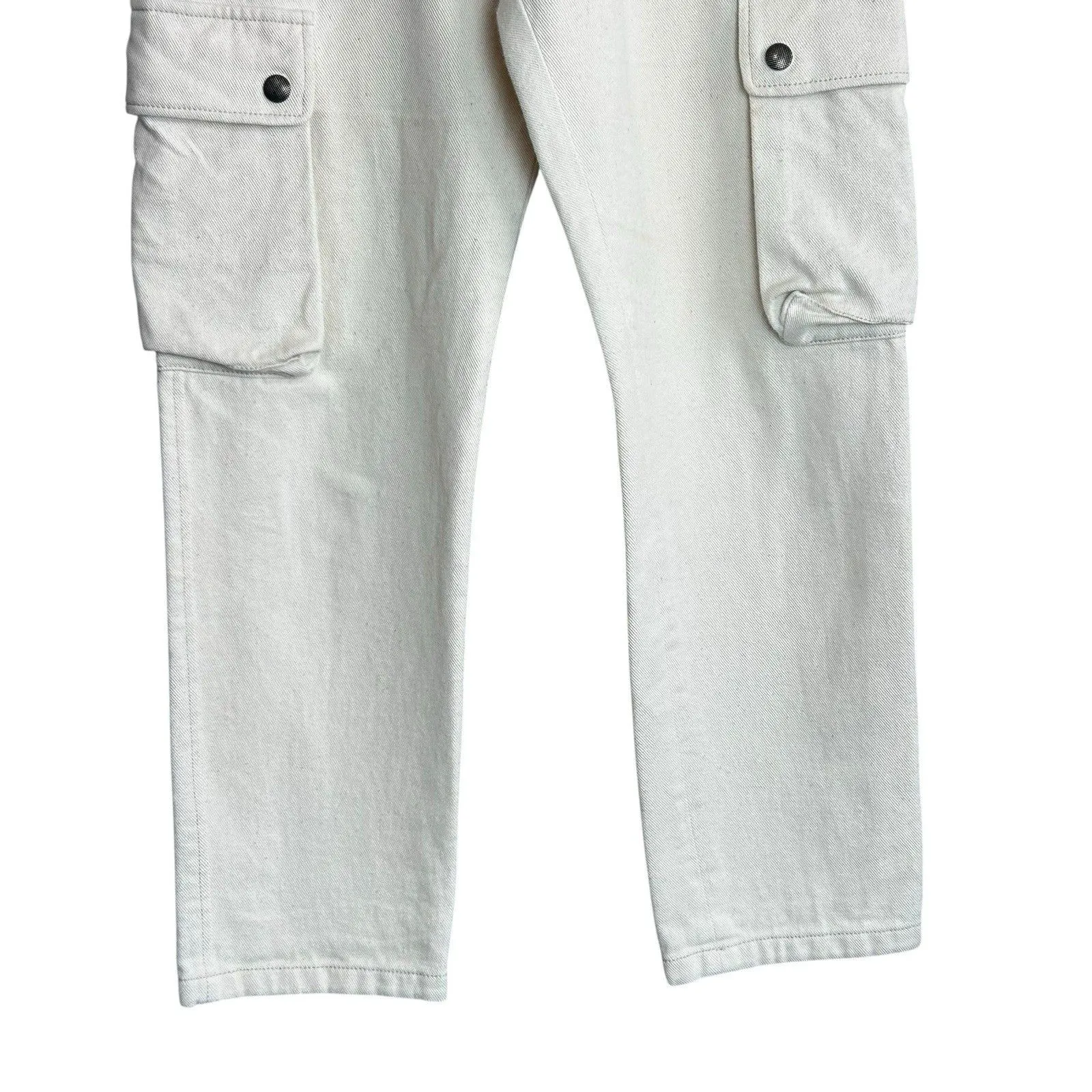 ISABEL MARANT Evalia tapered cotton cargo pants Women's 38 US 6 Beige - Image 3