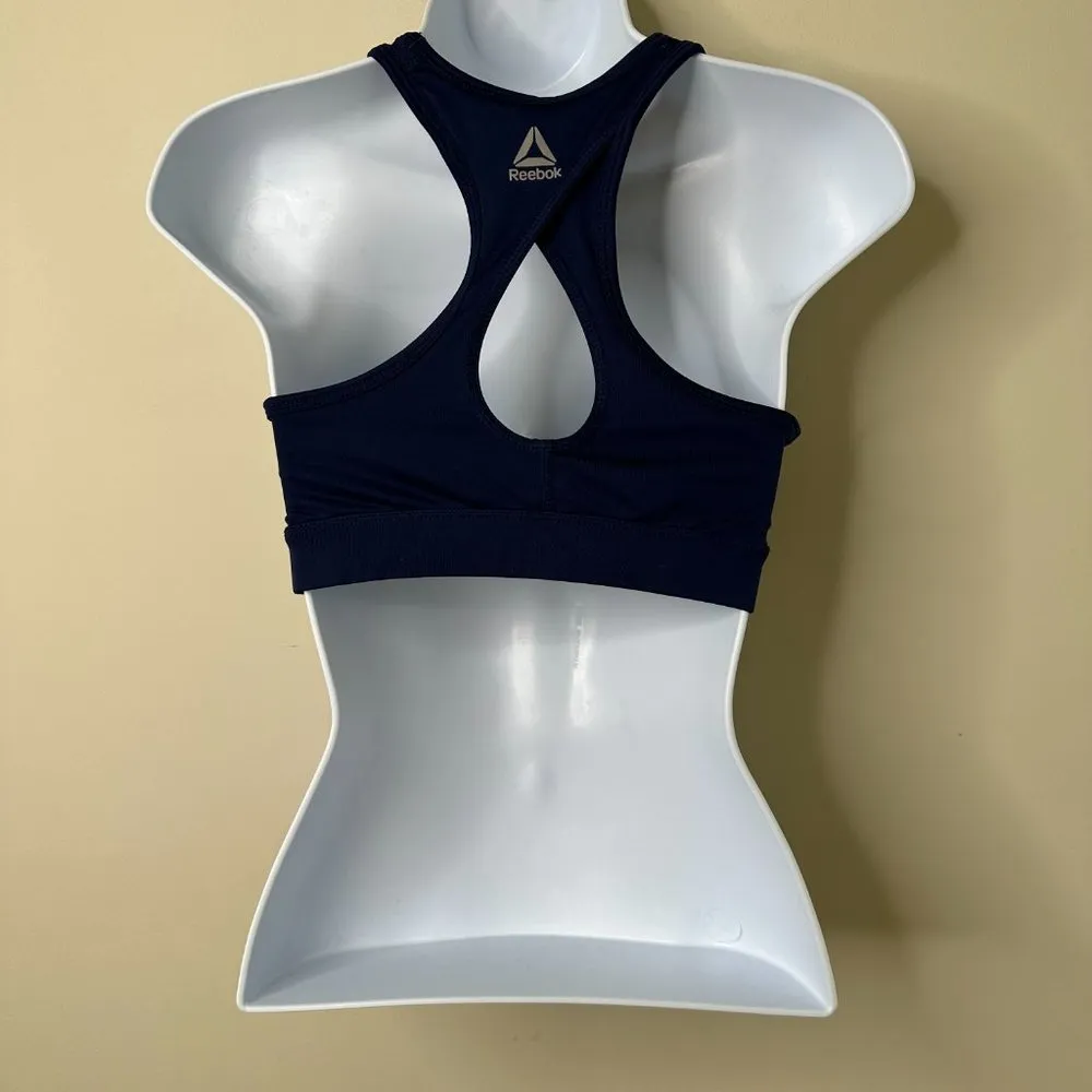 Reebok Blue Racerback Sports Bra Women's XS - Image 3
