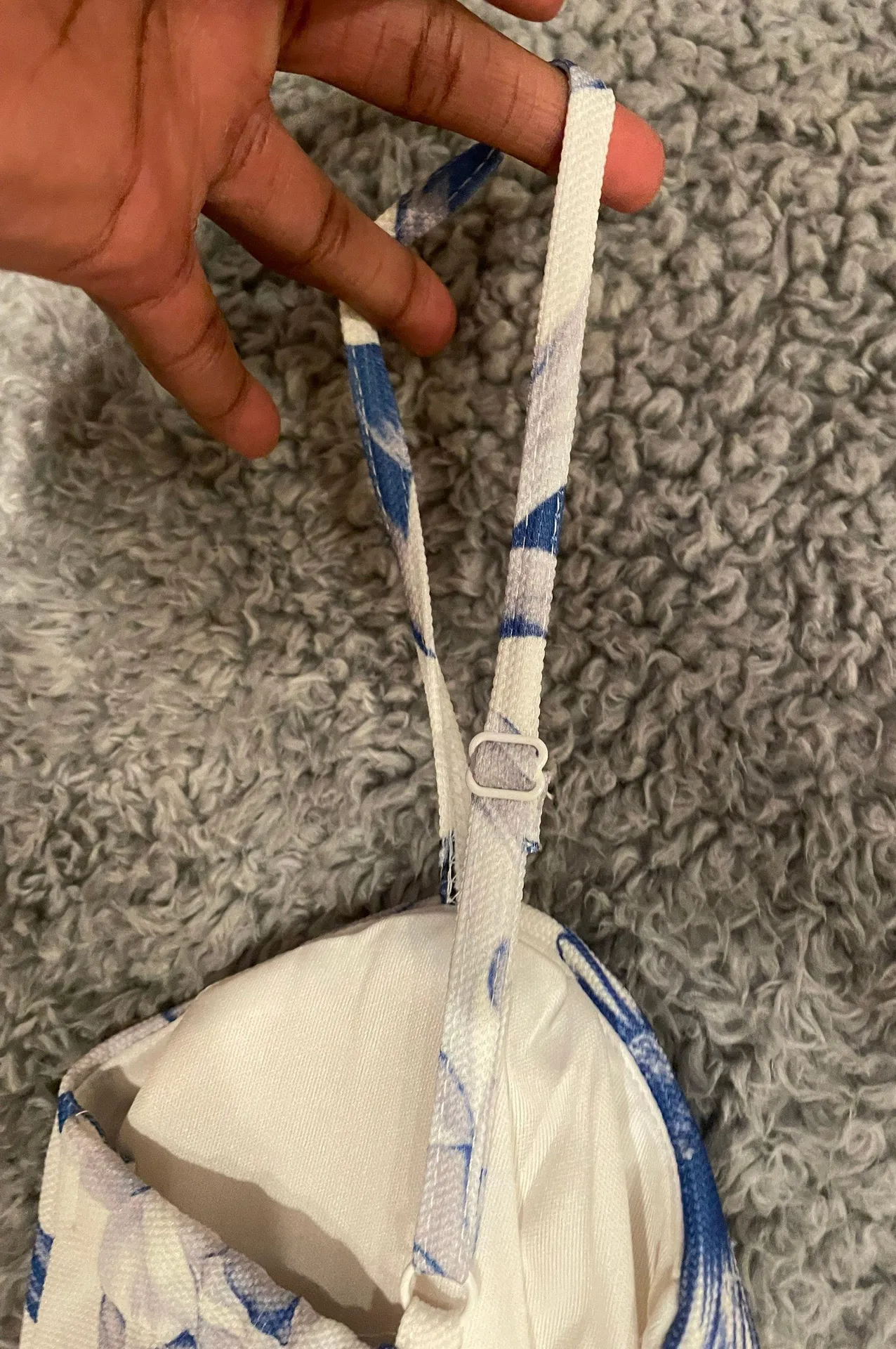 Blue And White Floral Dress Size 8 - Image 5