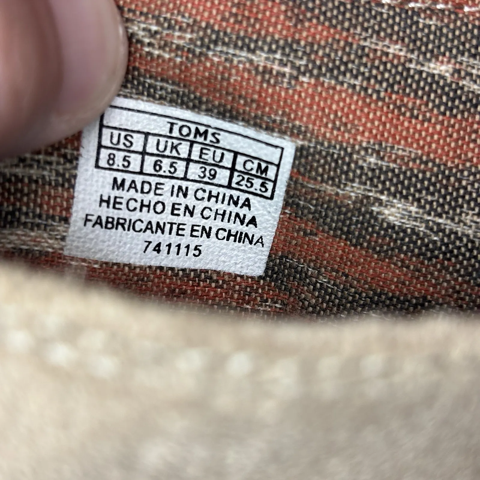 Toms Boots Womens 8.5 Wedge Desert Ankle Booties Brown Suede Lace Up‎ 741115 - Image 8