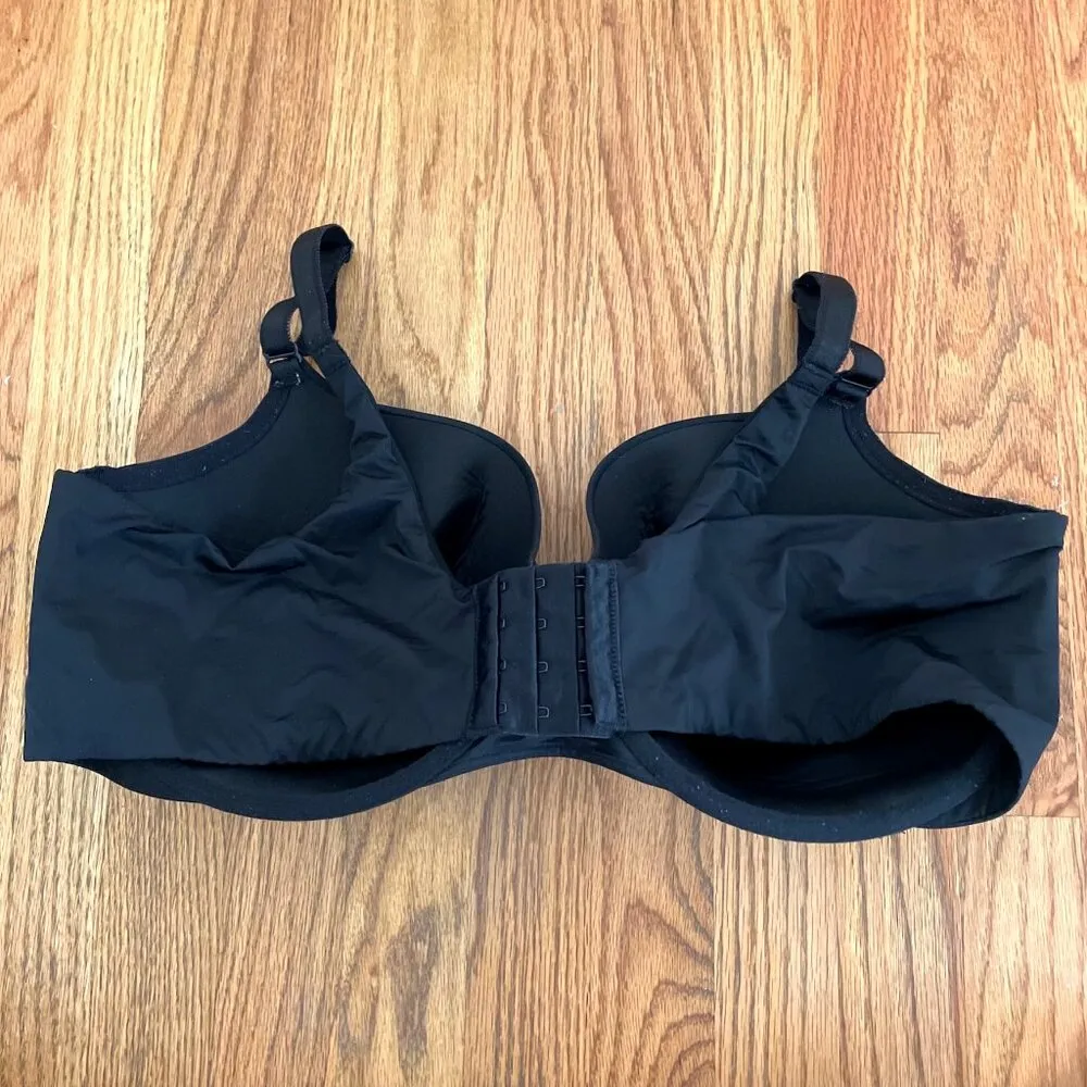 TORRID Plus Size Perfect T-Shirt Bra Solid Black Bow w/ Cutout Underwire 44DDD - Image 8