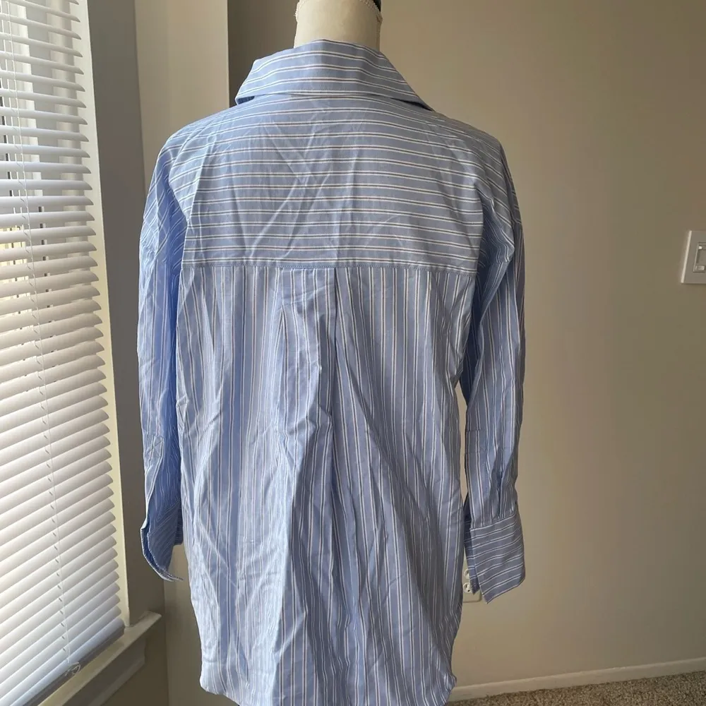 Zara Oxford Button Up Shirt Size Extra Small - Image 7