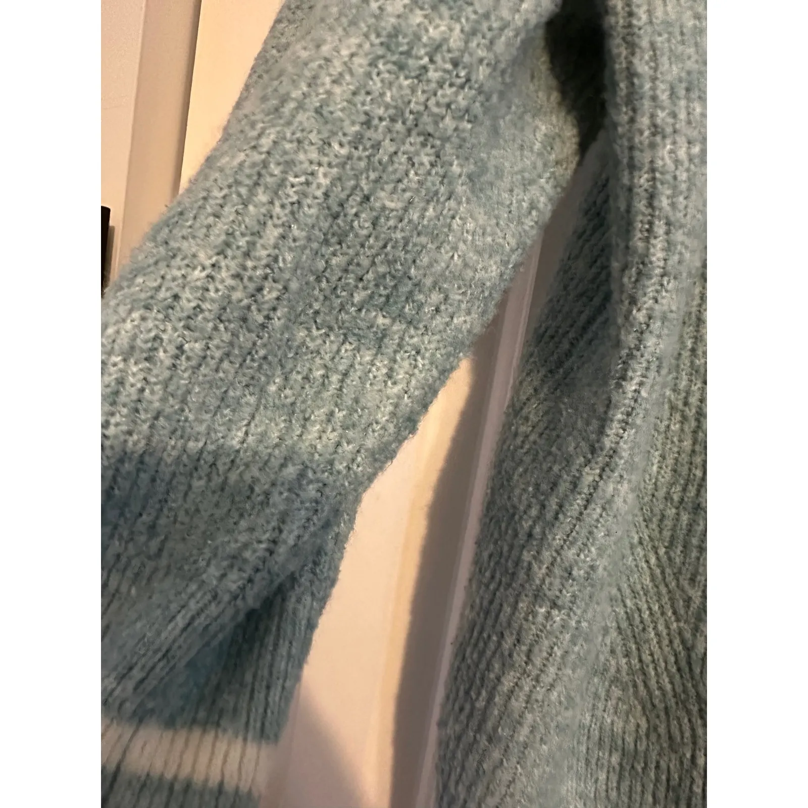 A New Day Women's Light Blue V-Neck Button Front‎ Cardigan Sweater - Image 6