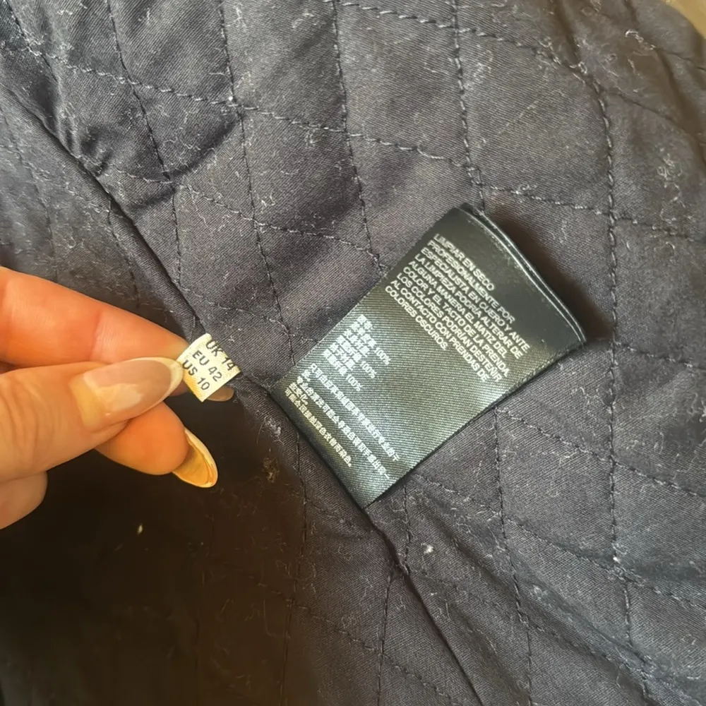 Whistles Brown Leather Moto Jacket Size 10 - Image 6