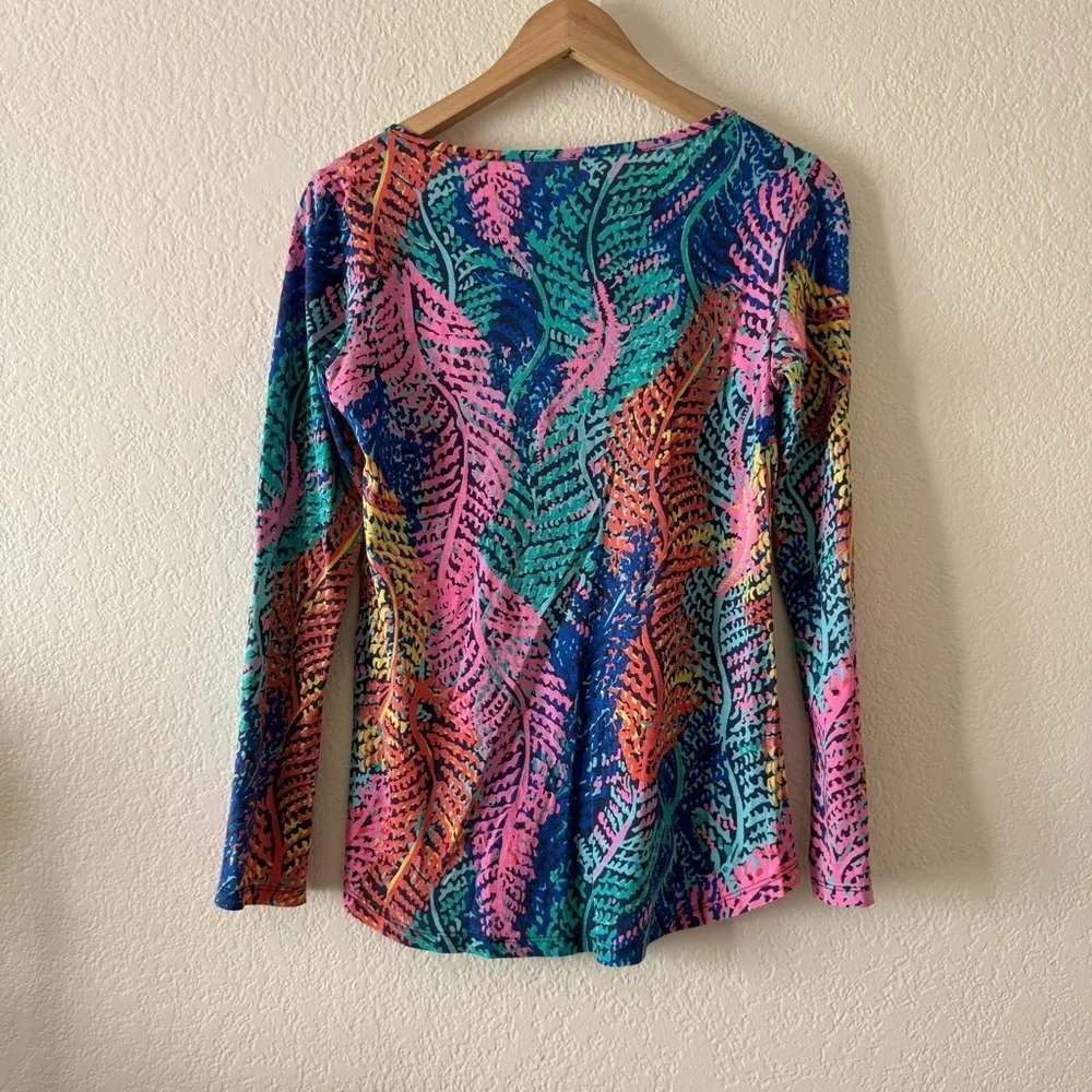 Lilly Pulitzer Electric Feel Porter Henley Top - Image 6