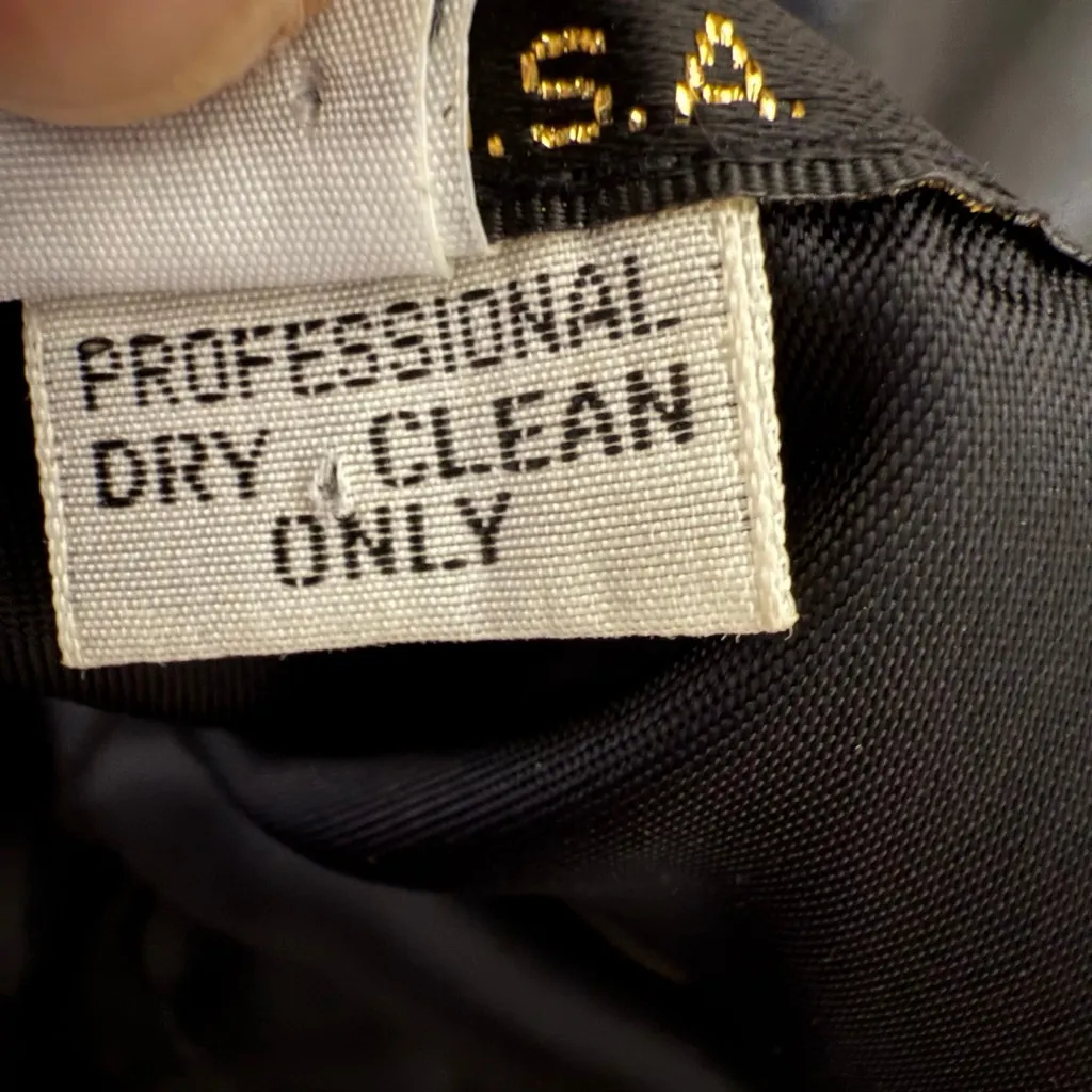 Vintage Leathers by Toby Black Leather Pencil Skirt Made in USA Size 6 - Image 8