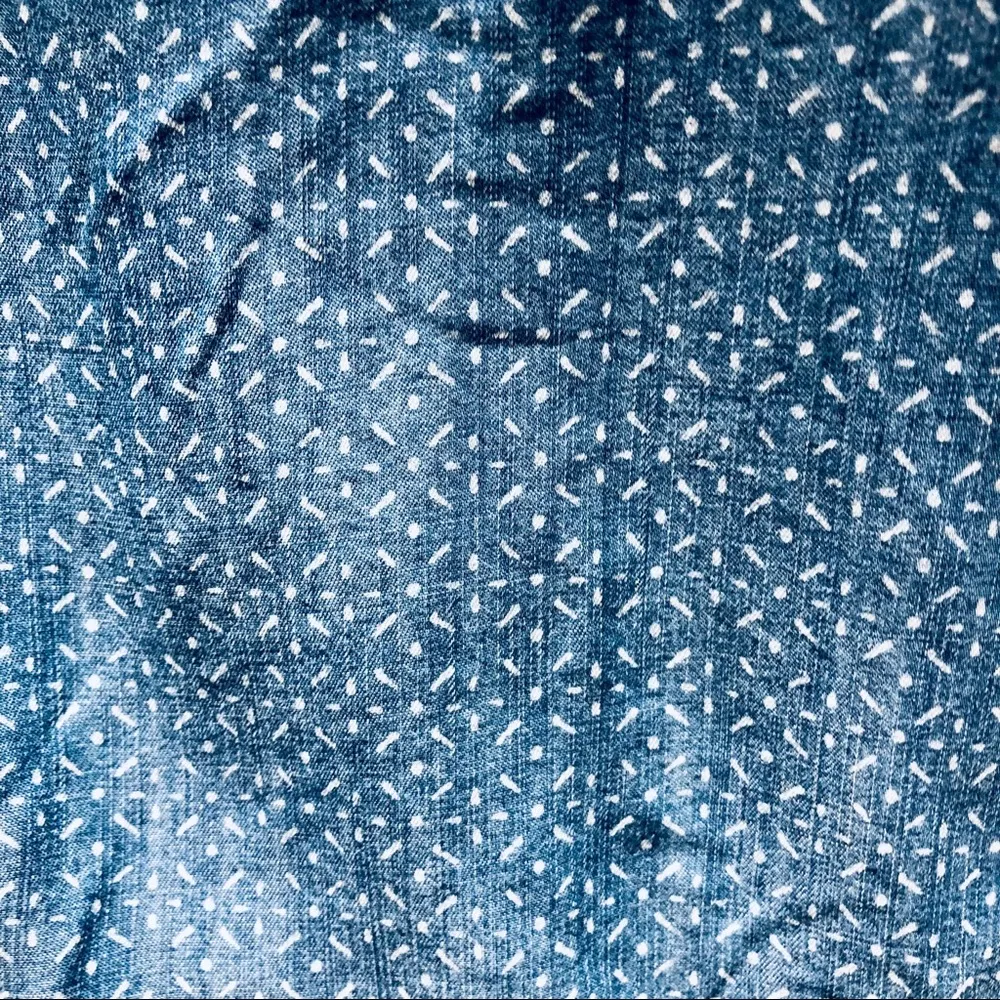 Universal Thread Tank S Chambray Lyocell Drawstring Seersucker Crop Sleeveless - Image 7