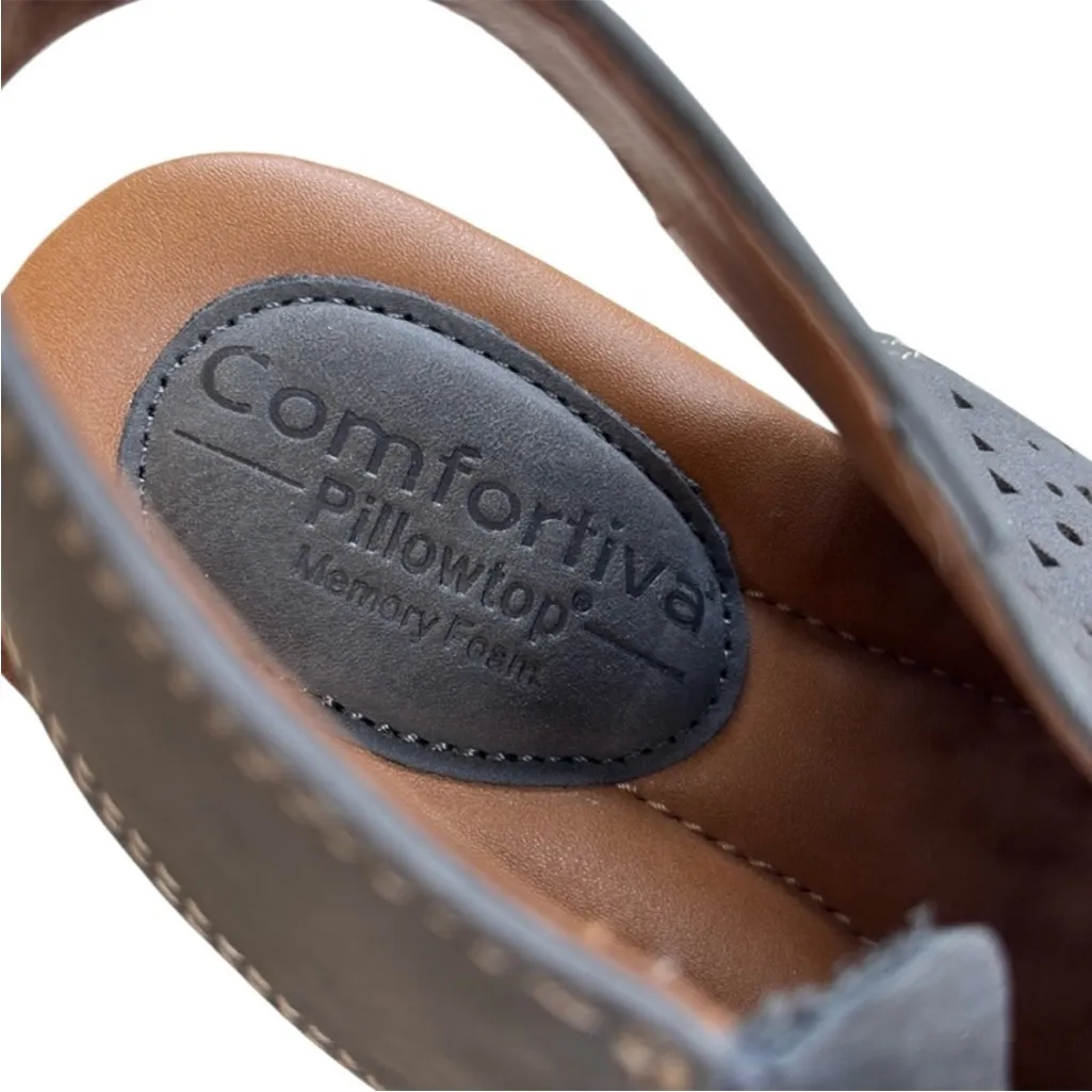 Like New Comfortiva Leather Delsie Sandals Size
9 Retail $120.00 - Image 6