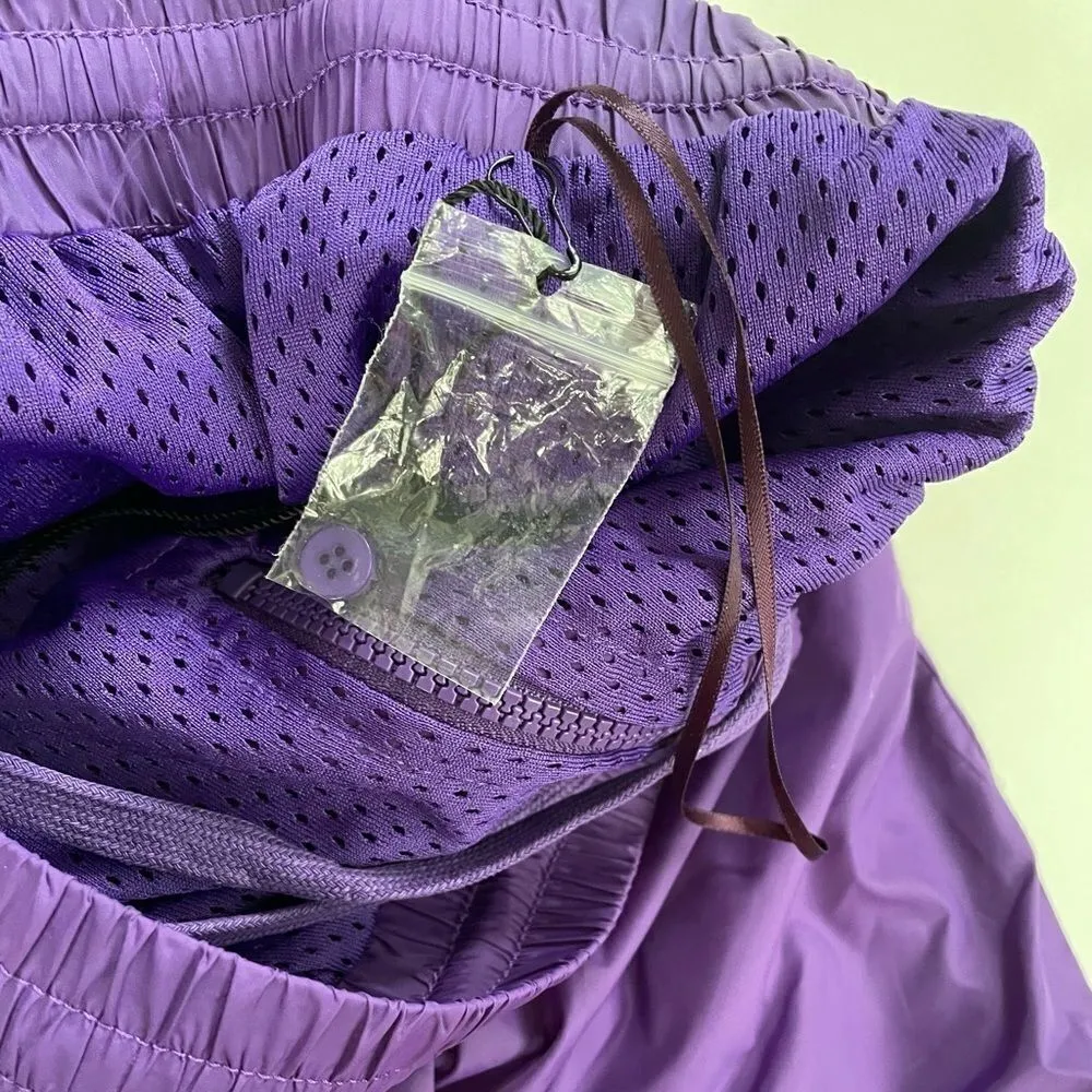 LF the Brand Windpant Joggers Purple Red Zip 80s - Image 5