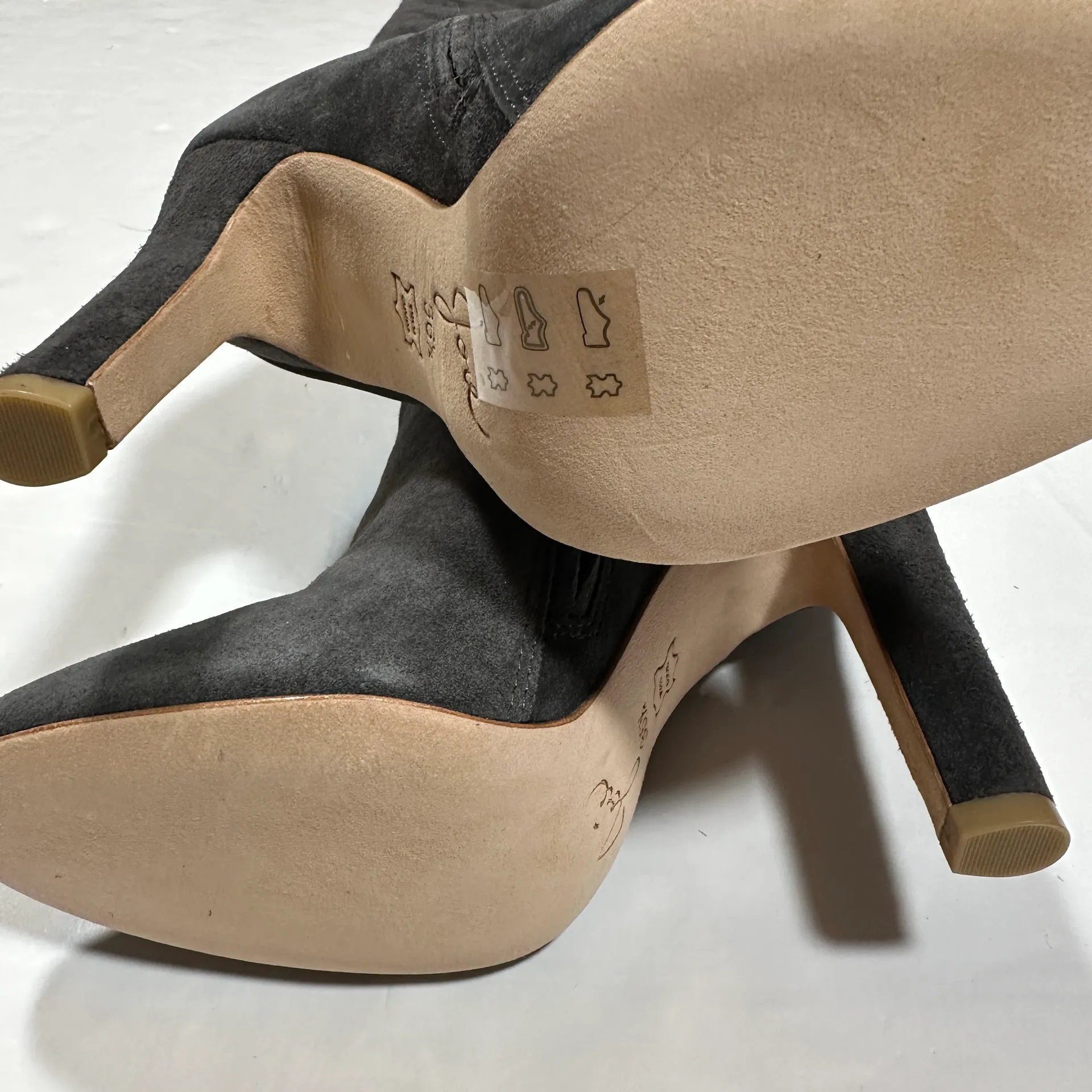 Joie NEW  Bentlee Slouch Genuine Suede Leather Heel Over The Knee Boots Shoes 6.5 - Image 5