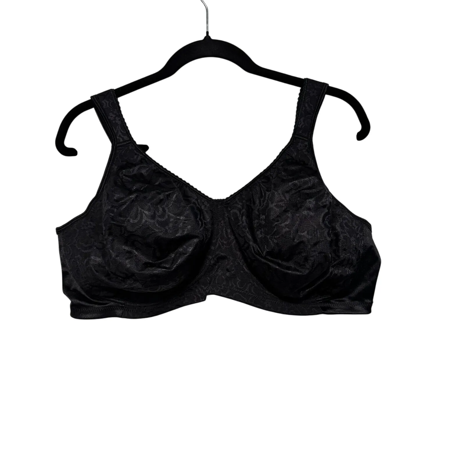 Playtex 4695 Black Lace Full Coverage Bra 42DD - Image 6