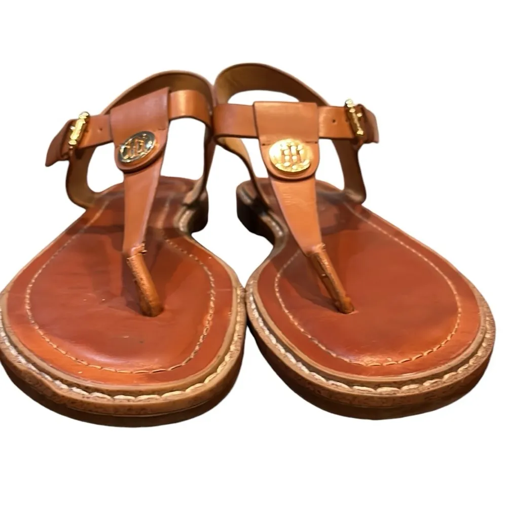 Tommy Hilfiger Burke Tan Flat Sandal - Image 11