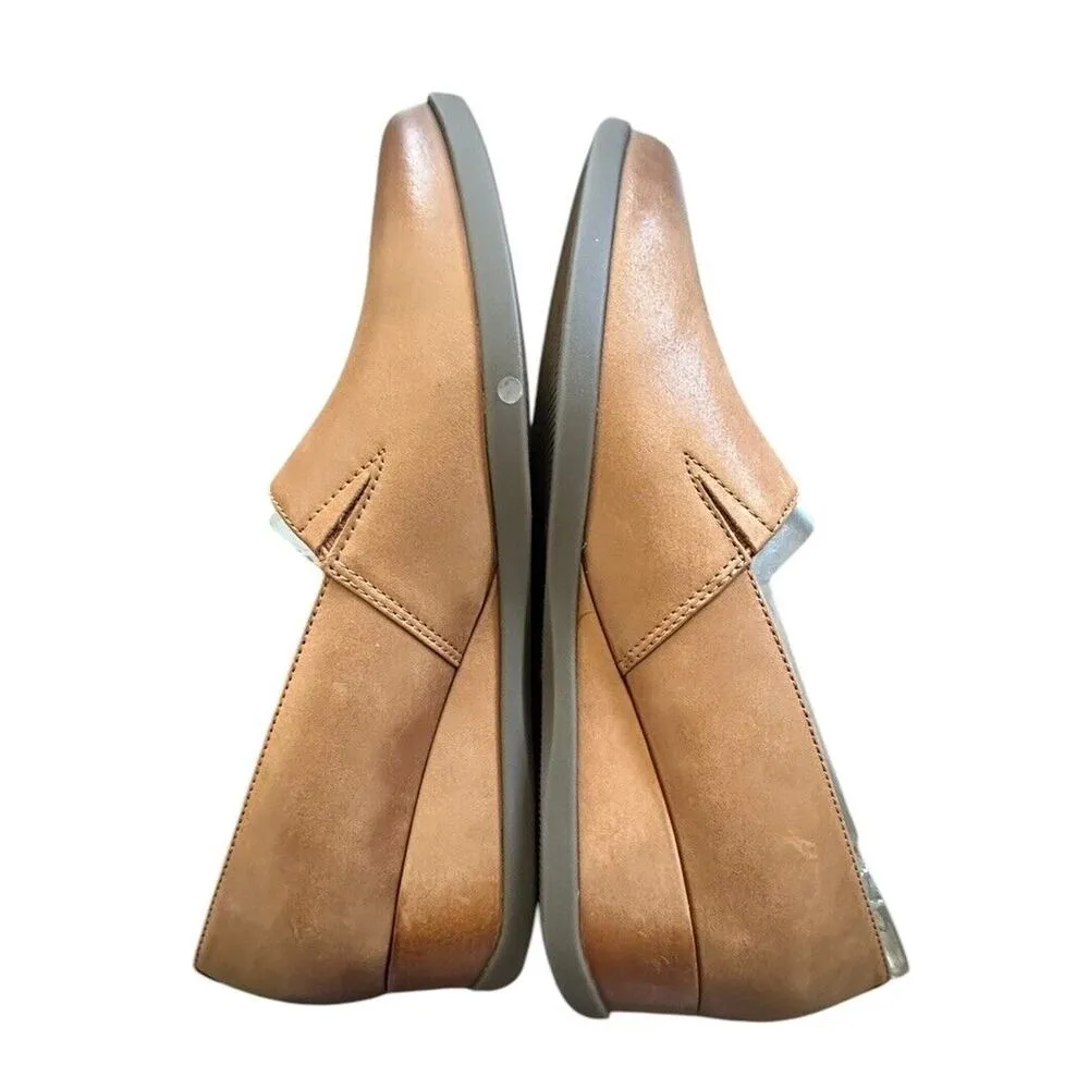 Dansko Shanda Luggage Waterproof Leather Wedge Heels 40 Womens 9.5-10 Brown - Image 4