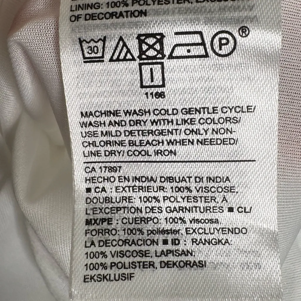 Old Navy Boho White With Embroidered Detail Bohemian Short Dress XXL NWT - Image 8