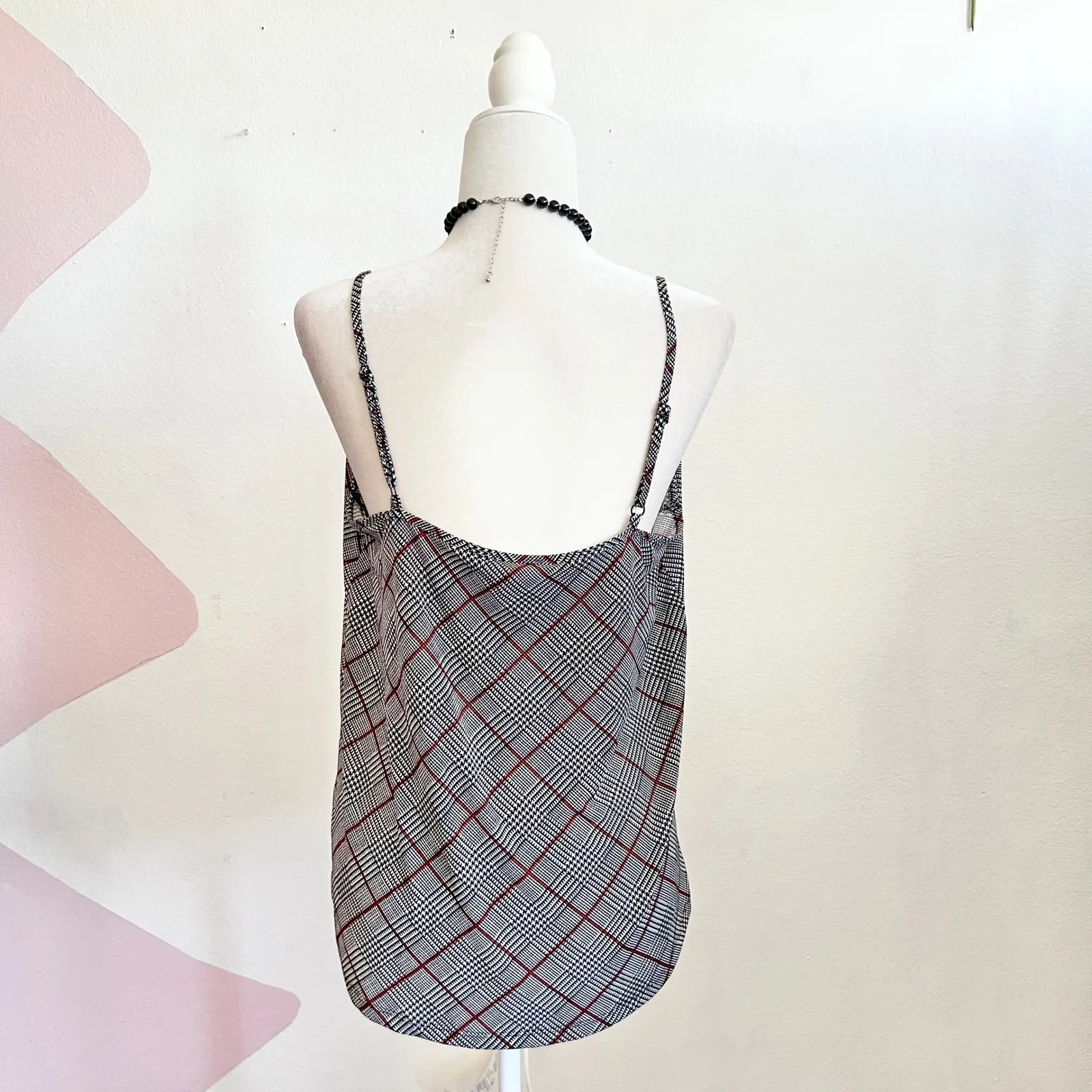 The Limited Houndstooth Tank Top Classic Retro Preppy Office Siren Large - Image 2