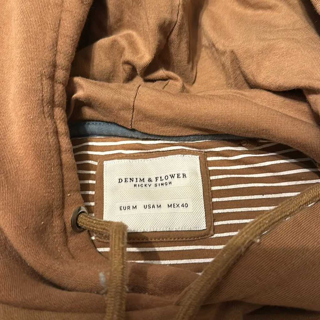 Denim & Flower hoodie - Image 3