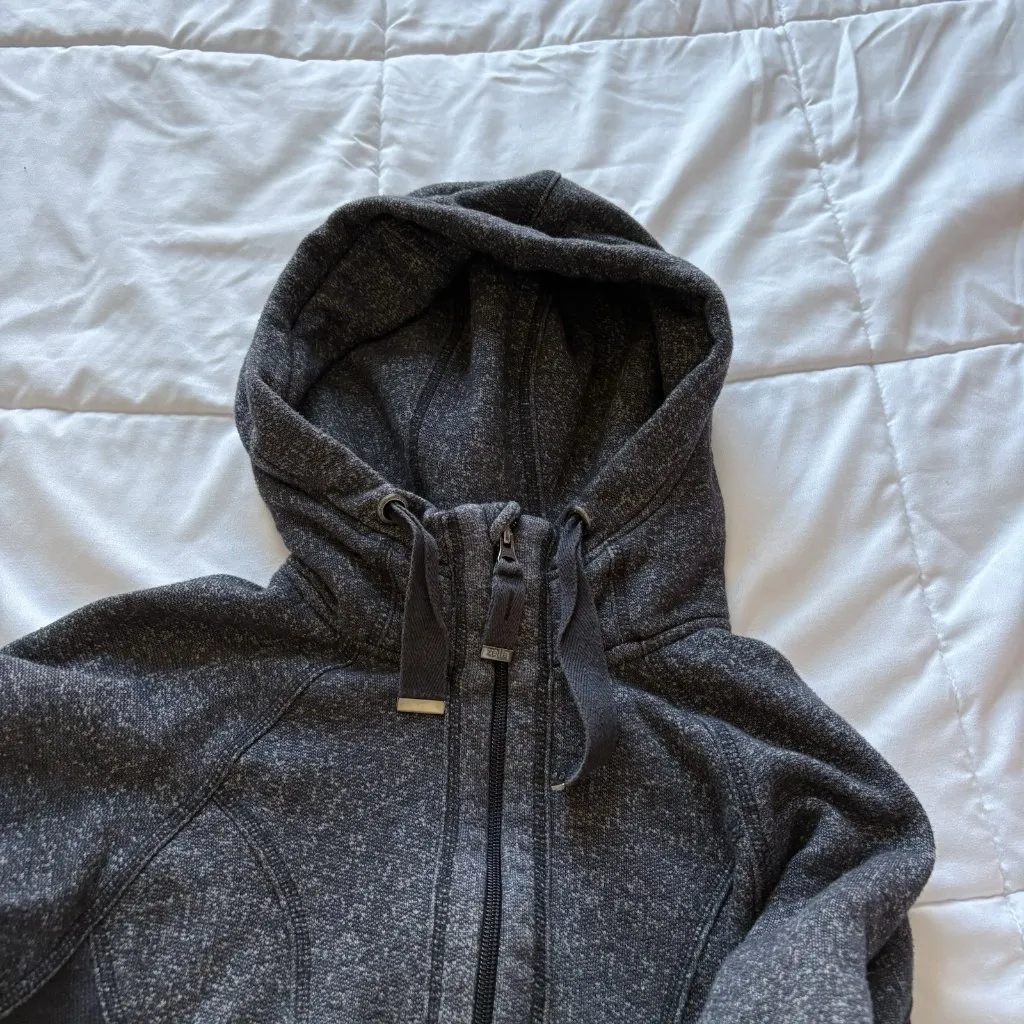 Zella Womens Size Small Hooded Jacket Gray Hoodie Sweatshirt Full Zip Gym - Image 11