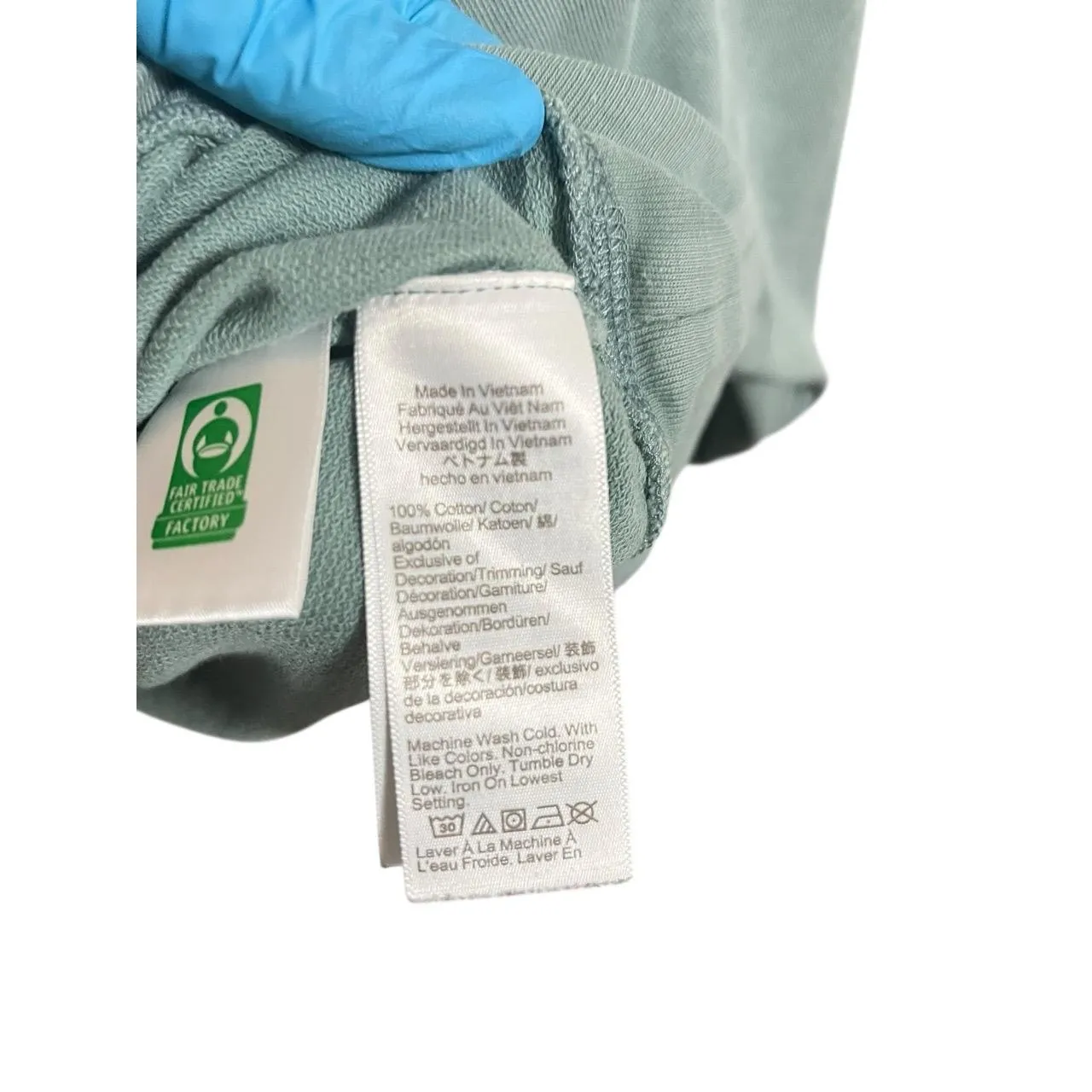 J.Crew  Crewneck Sweatshirt Women’s Medium Light Green Casual Oversized - Image 6