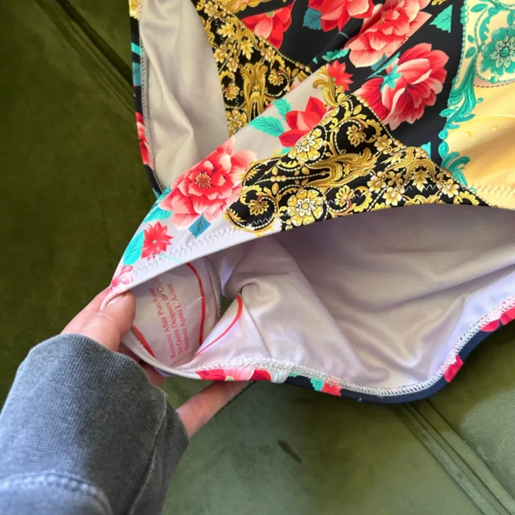 Johnny Was Floral One Shoulder Raina One Piece Swimsuit Size S - Image 5