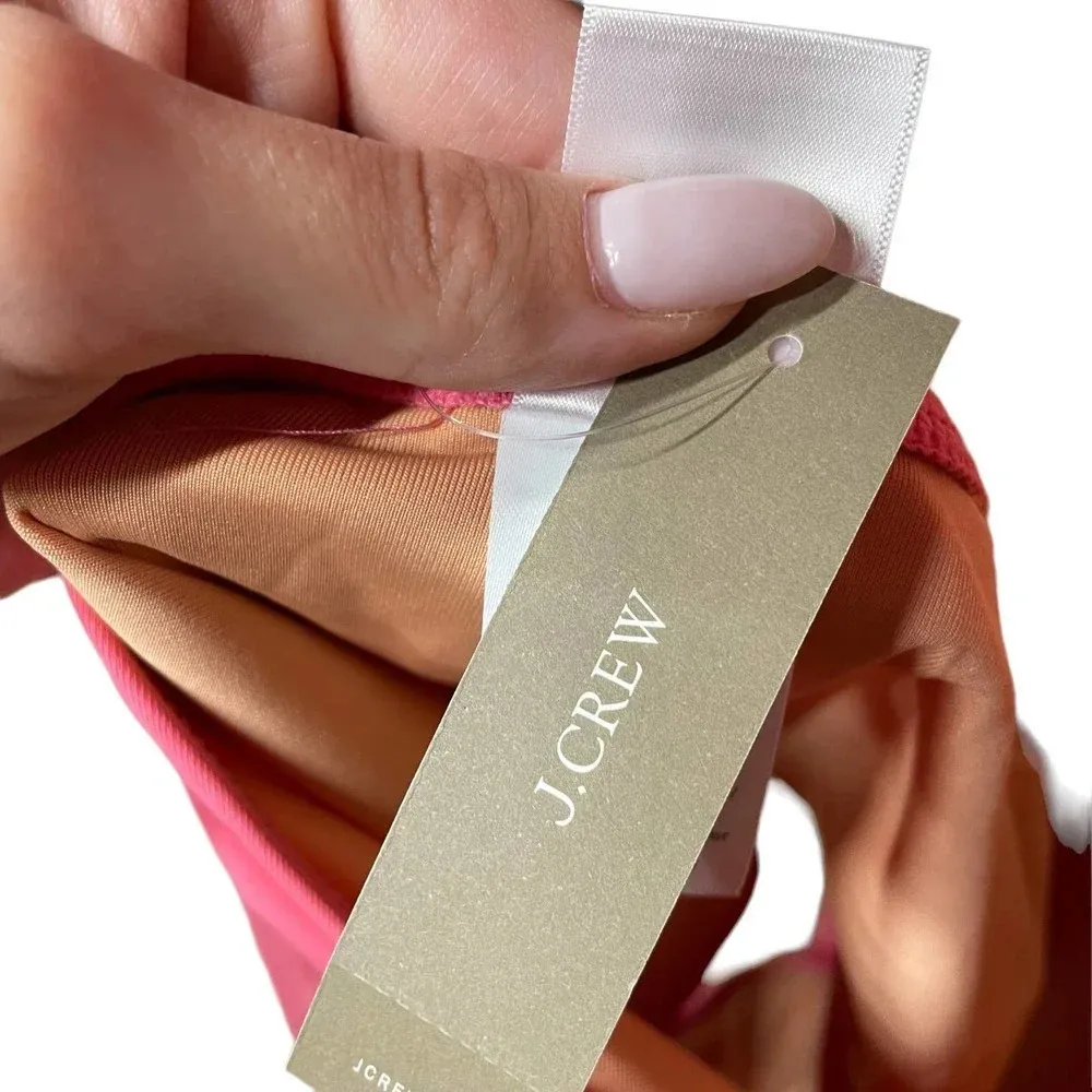 J. Crew‎ Cutout Tie-Back One Piece Swimsuit Tea Rose Pink Size 16 - Image 12