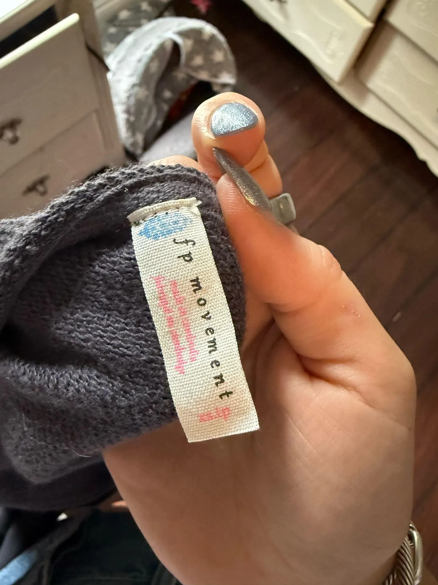 Free people FP movement side swept ruffle French terry hoodie  - Image 7