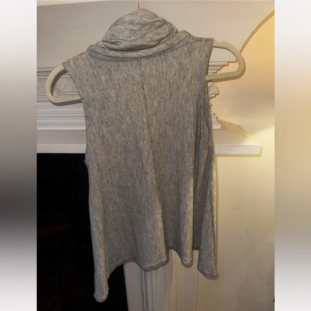 Alice + Olivia Heather Gray Cowl Neck Sweater Base collection - Image 4