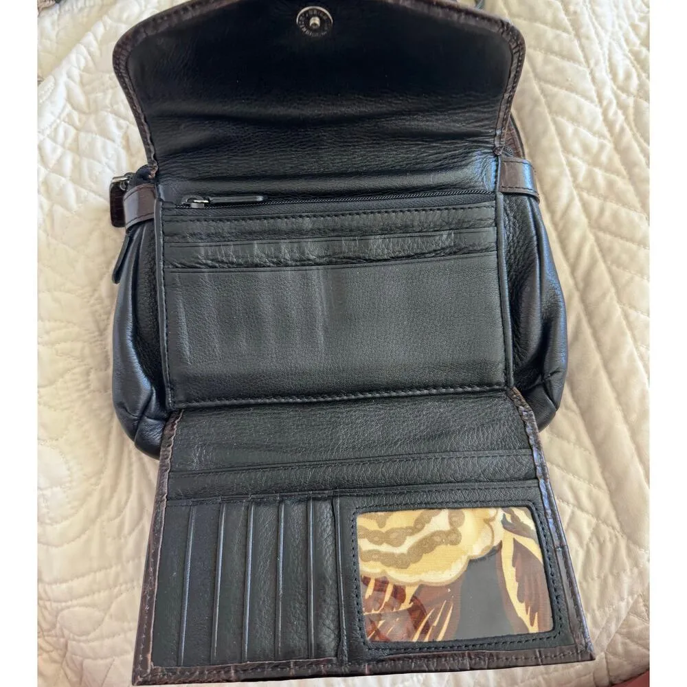 Brighton Brown Crossbody Purse with wallet - Image 3