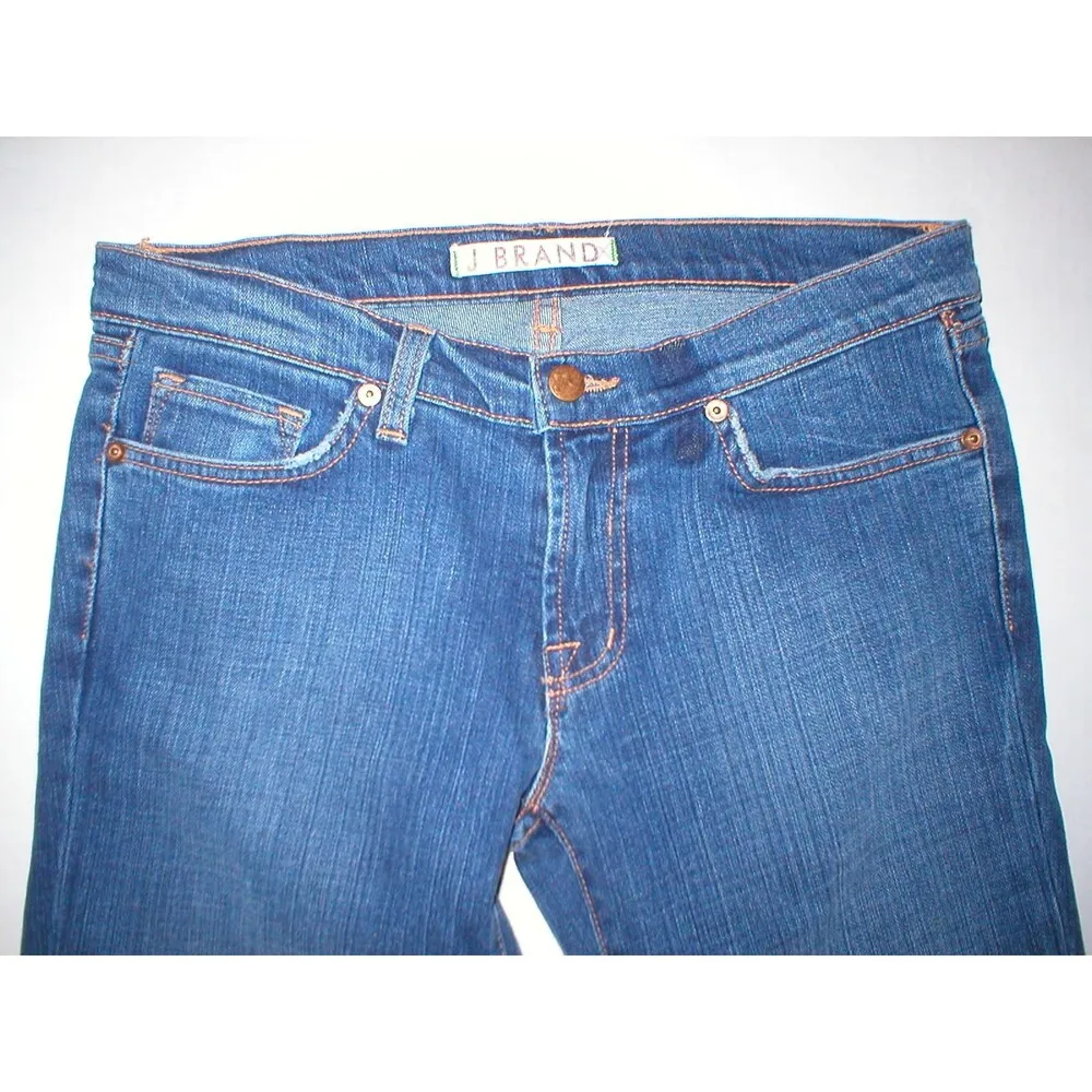 New J Brand Jeans Crop Capri Distressed 28 30 X 24 Womens AGD Aged Designer - Image 2