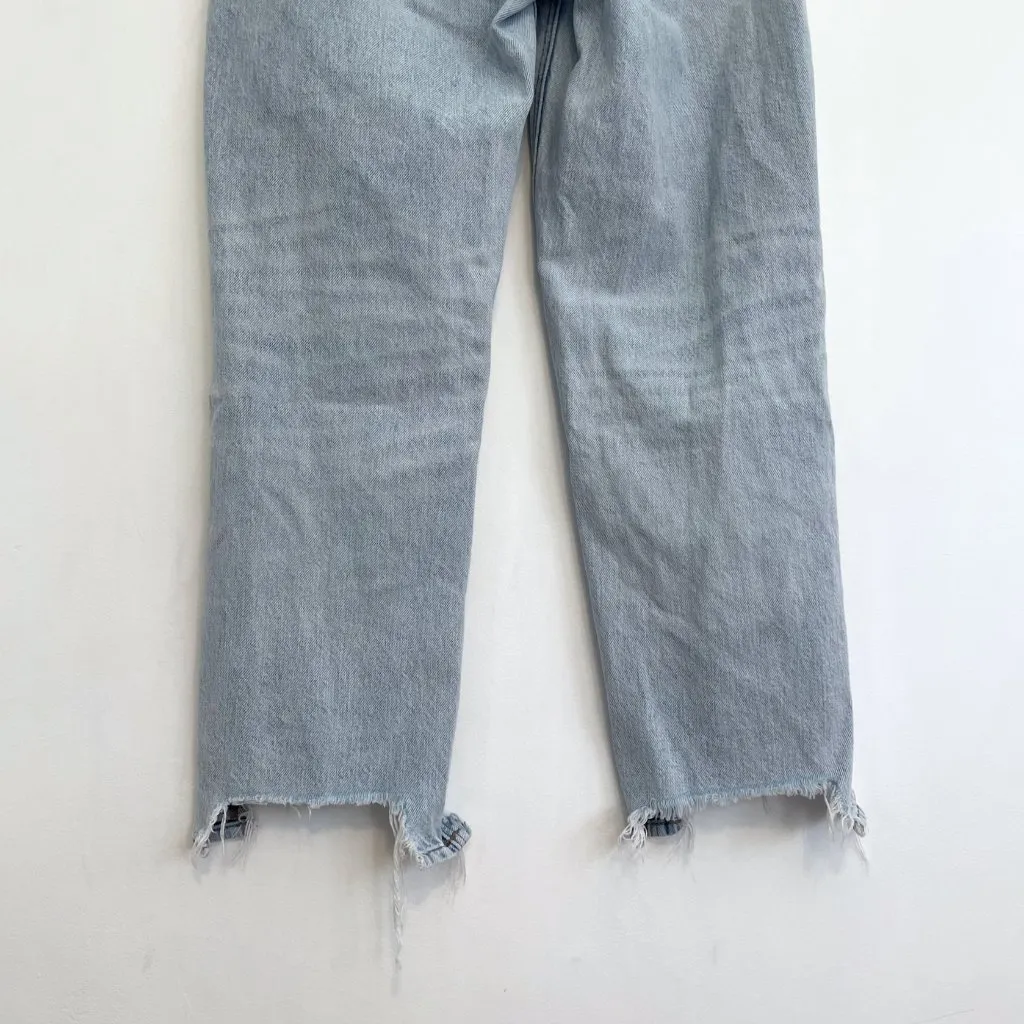 AMERICAN EAGLE AE Highest Rise 90s Boyfriend Light Ripped High Rise Crop Jeans 6 - Image 17