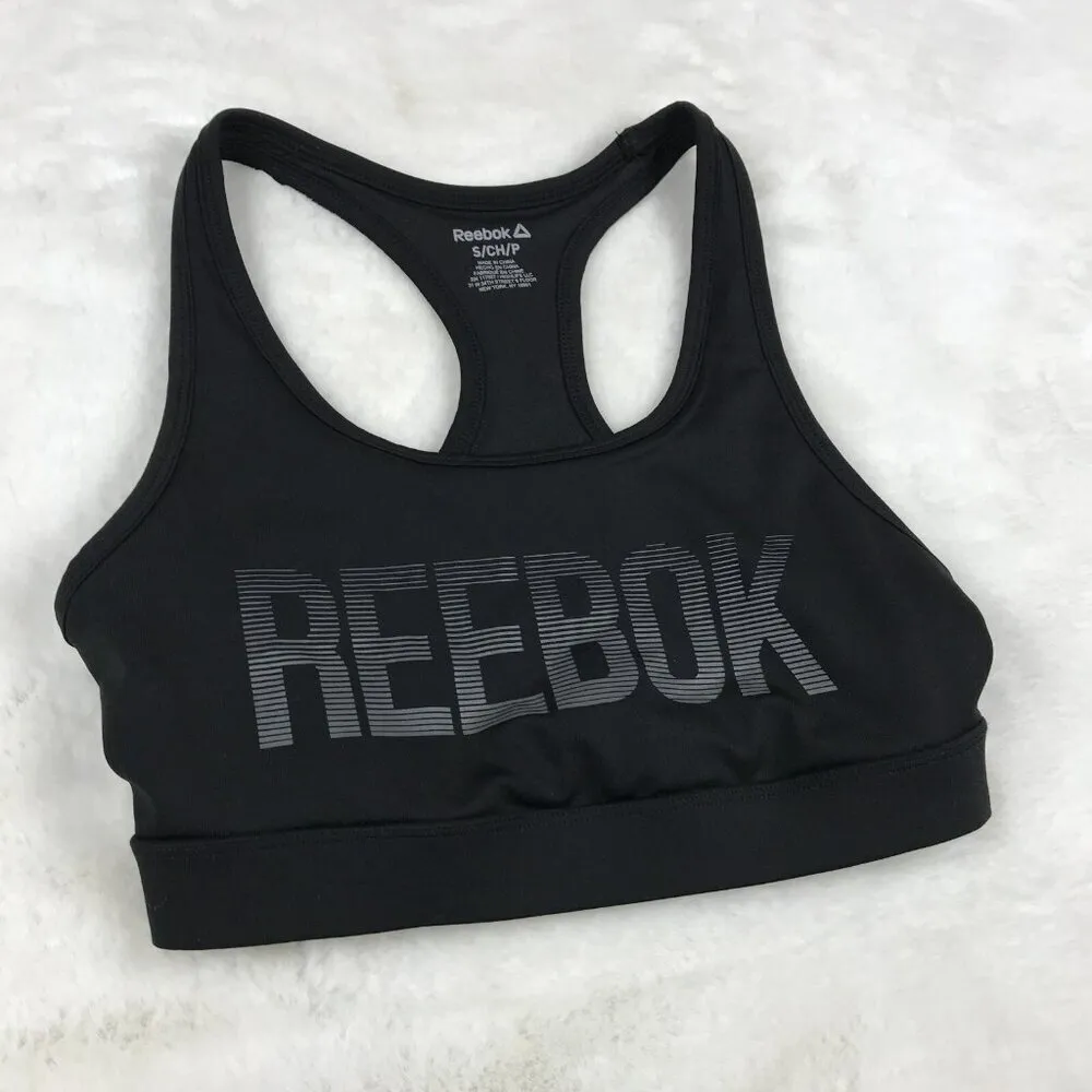 REEBOK Black Sports Bra SMALL - Image 8
