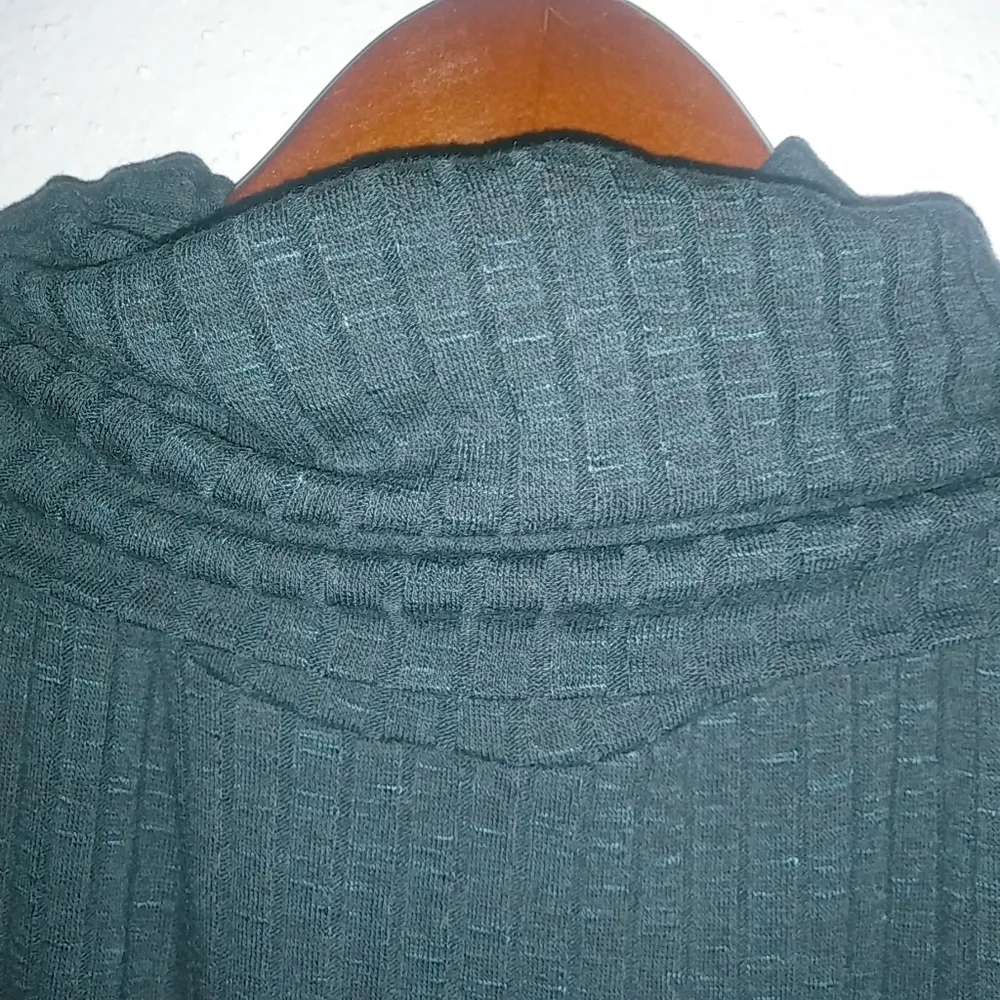 Apt.9 M A-Line Ribbed Sleeveless Cowl Neck A-Line Knit Dress Forest Green - Image 4
