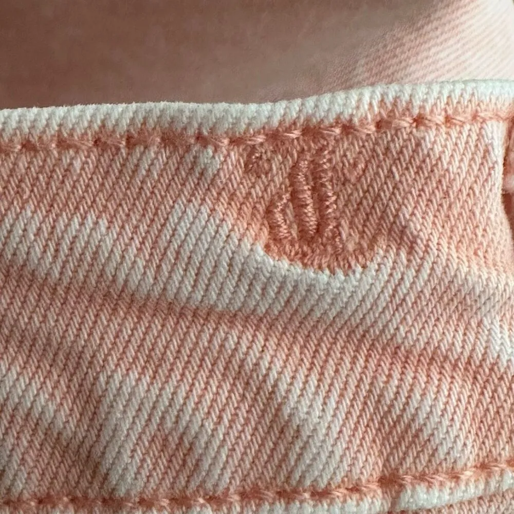 Juicy Couture Acid Wash Wild Peach Pacific Short HR Shorts Size 28 - Image 6