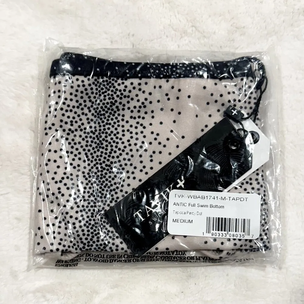 NWT Tavik Antic Full Swim Bottom in Tapioca Percy Dot - Image 4
