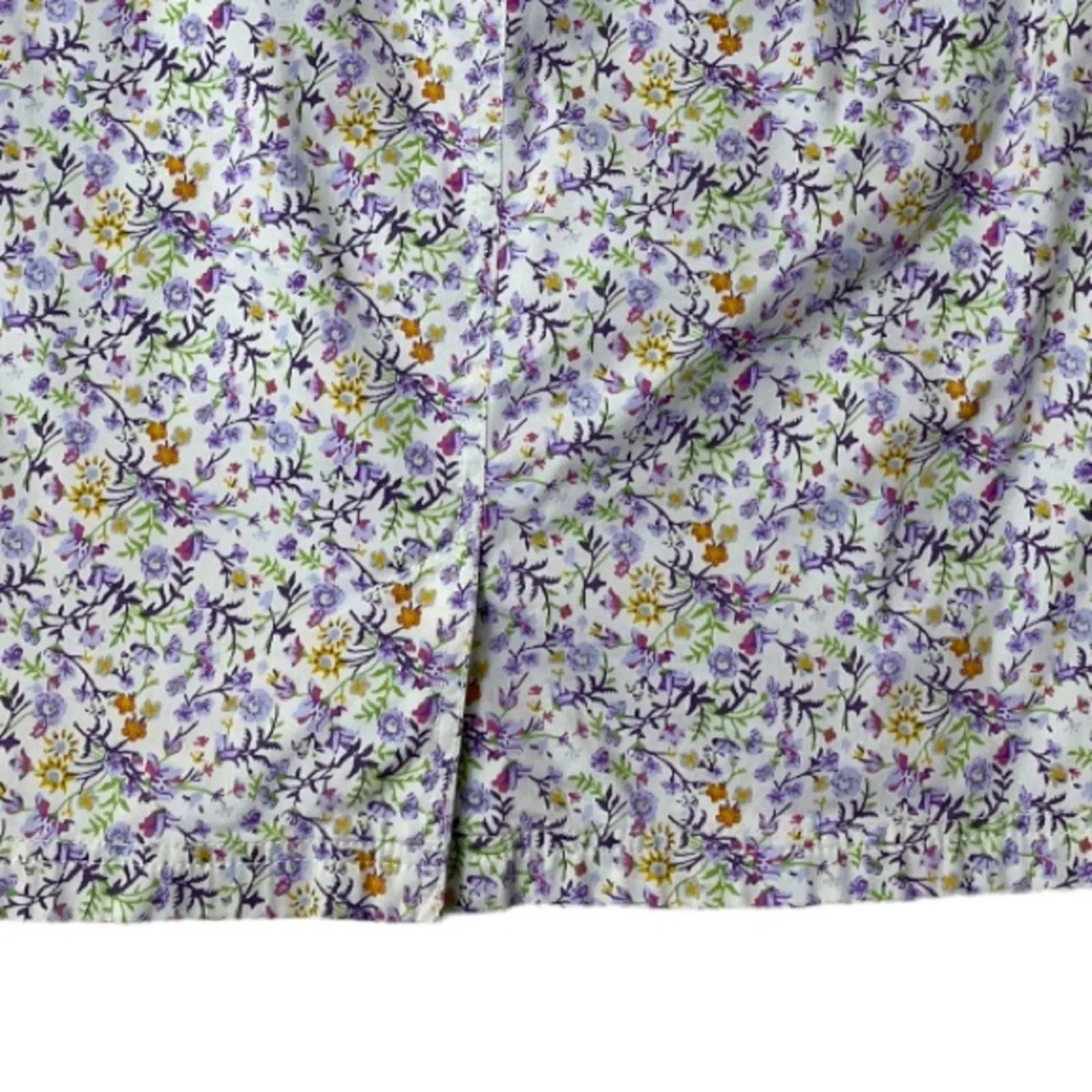 J. Jill Skirt Cream Blue Multi Floral Live - Image 8