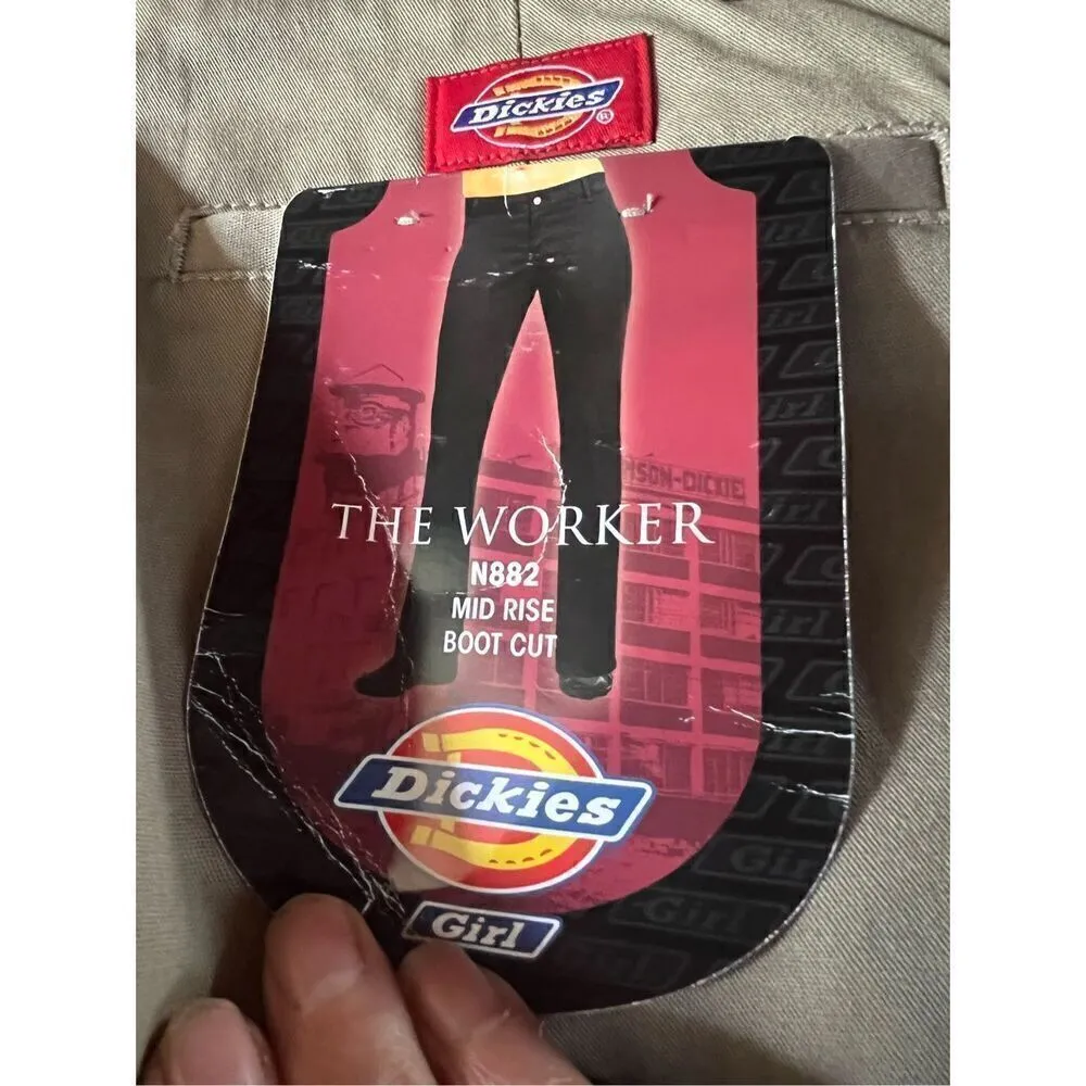 Dickies Womans Work Mid Rise -Bootcut Khakis Sz 3  NWT - Image 4