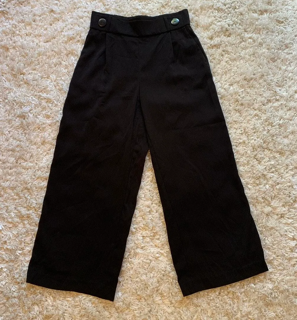 Flowing Cropped Trouser Pants - Image 2