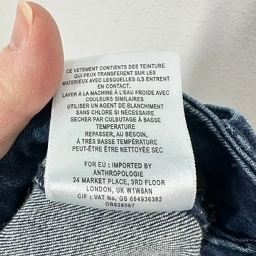 Pilcro by Anthropologie High Rise Utility Denim Shorts Blue Size 27 Apron Pocket - Image 10