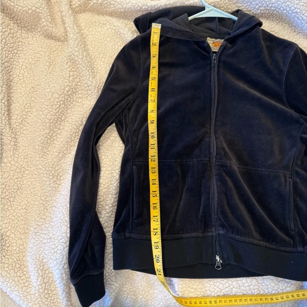 Route 66 Black Zip-Up Hoodie / size small - Image 4