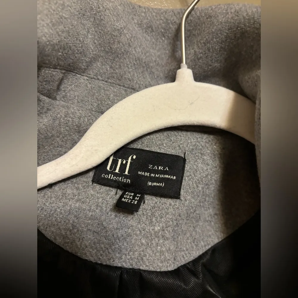 Wool blend double breasted coat - Image 4