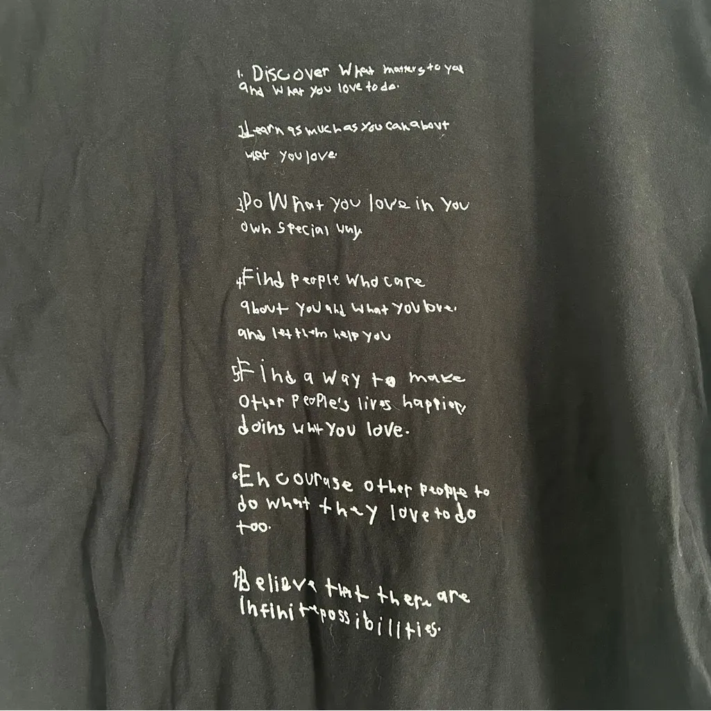 🦋 We are Lions Black Short Sleeve Crew Neck Tee Inspirational Casual XL Neutral - Image 2