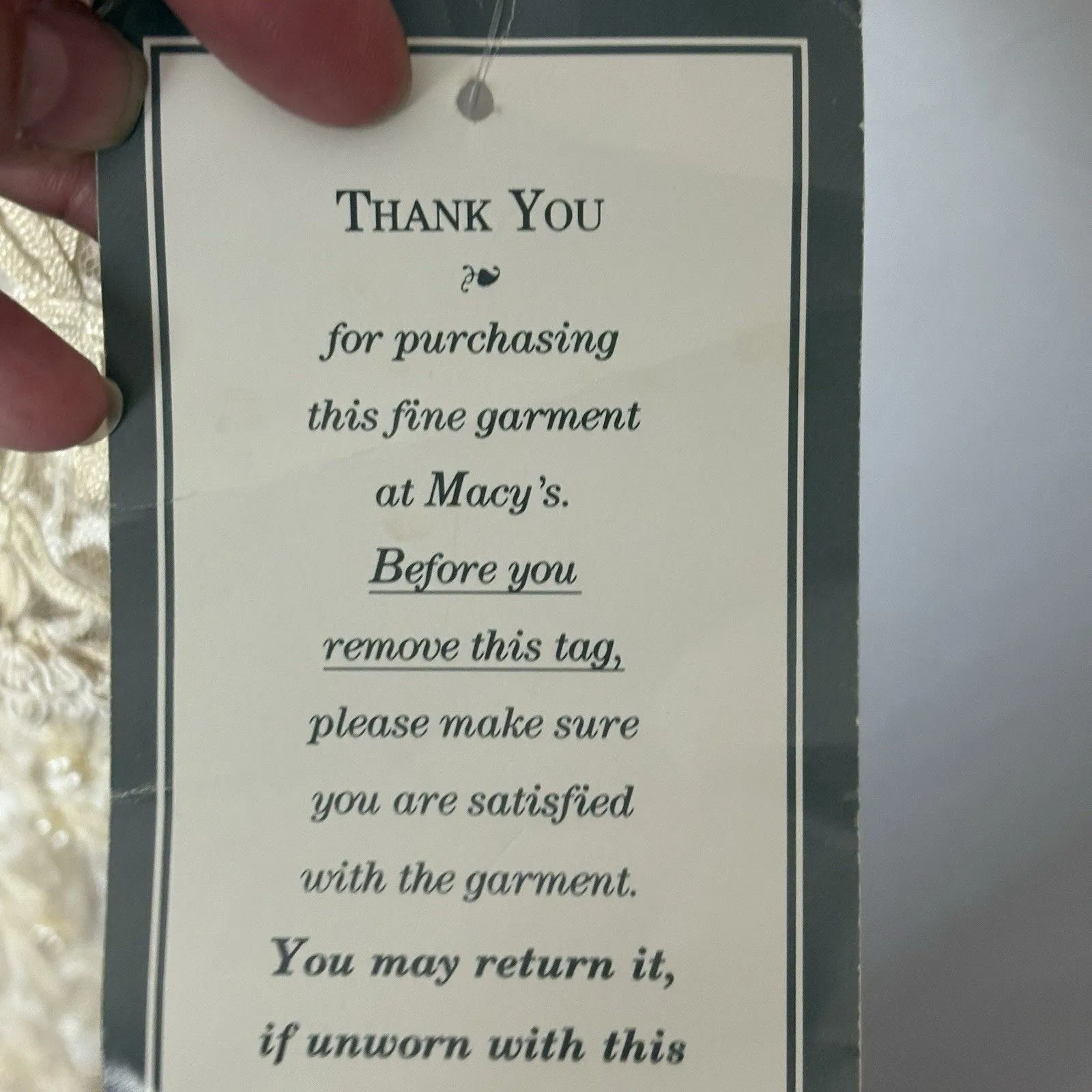 NWT Vtg Scala Dress XXL Cream Beige Lace Sequins Heavy Beading Evening Wedding - Image 12