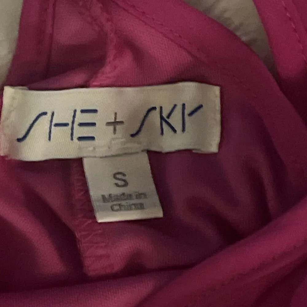 She+Sky Women's Smocked Pleated Maxi Dress Racerback Green Sundress Small - Image 3