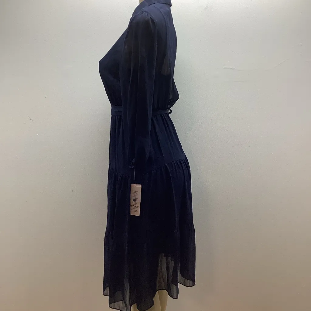 Nanette Size 2 Navy By Nanette Lepore Martha Midi Dress. New With Tags - Image 5