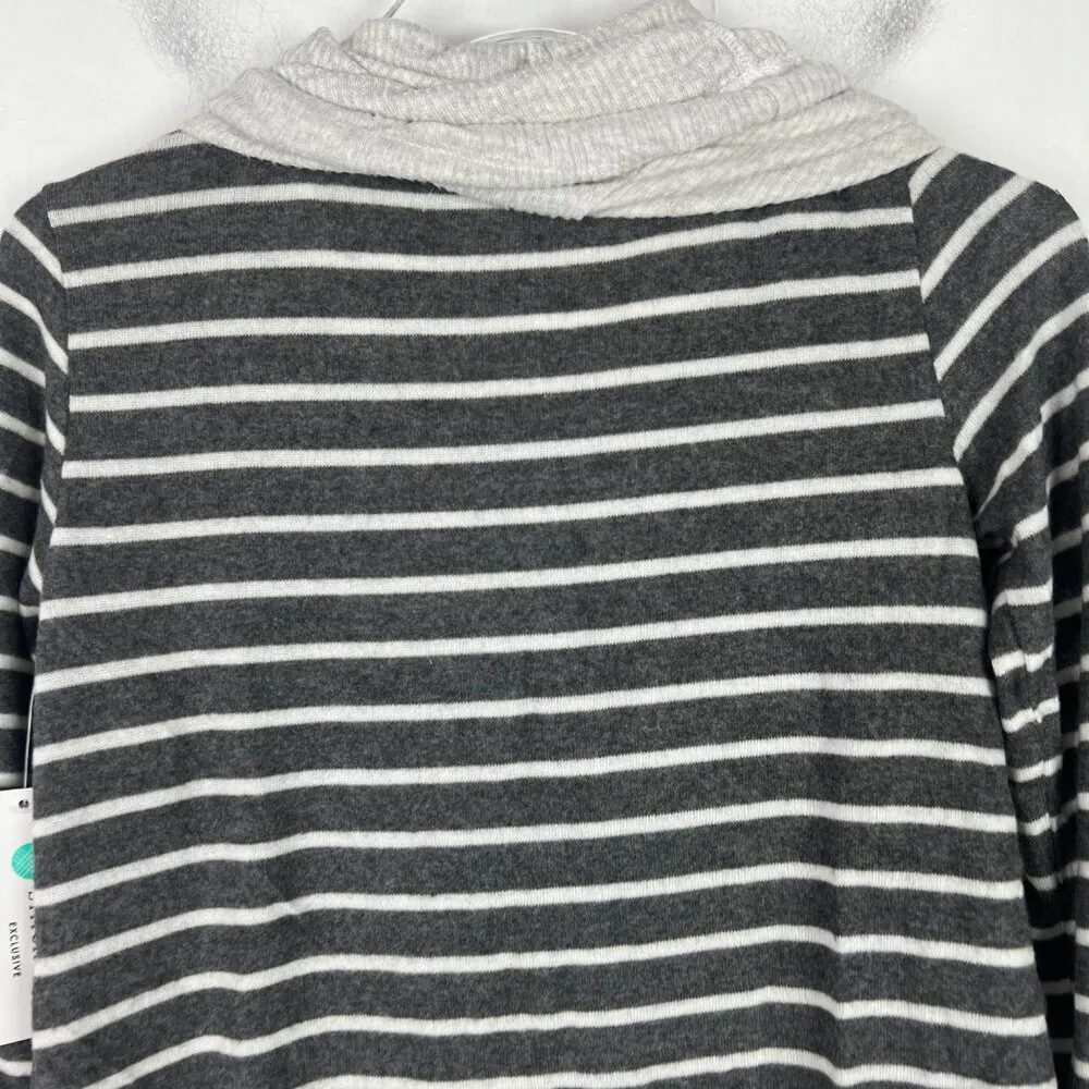 NWT Stitch Fix Pink Clover Plus Striped Cowl Neck Top Size Petite XS XSP NEW - Image 9