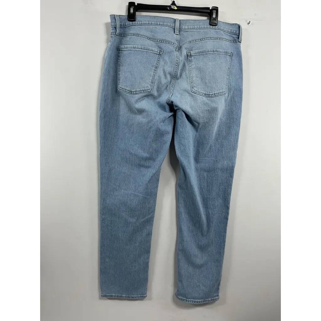 Womans Old Navy Midrise Wow Boyfriend Blue Jeans 14 - Image 2