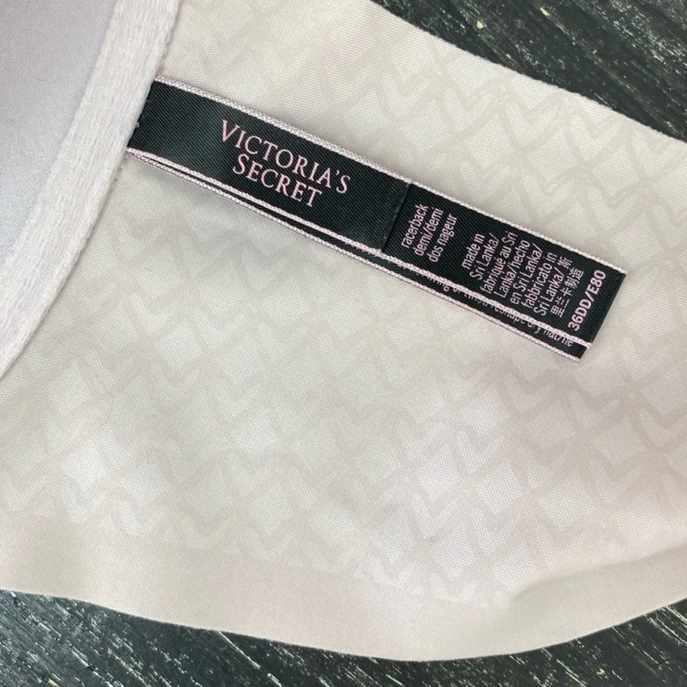 Victoria’s Secret Pale Pink Lightly Lined Front Close Racerback Bra 36DD - Image 4