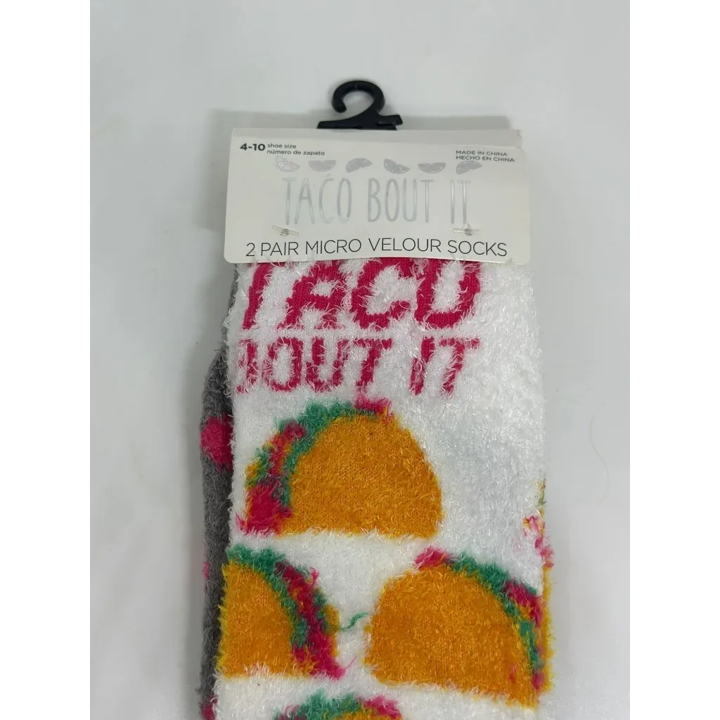 NEW Taco Bout It Micro Velour Socks 2 - Image 2
